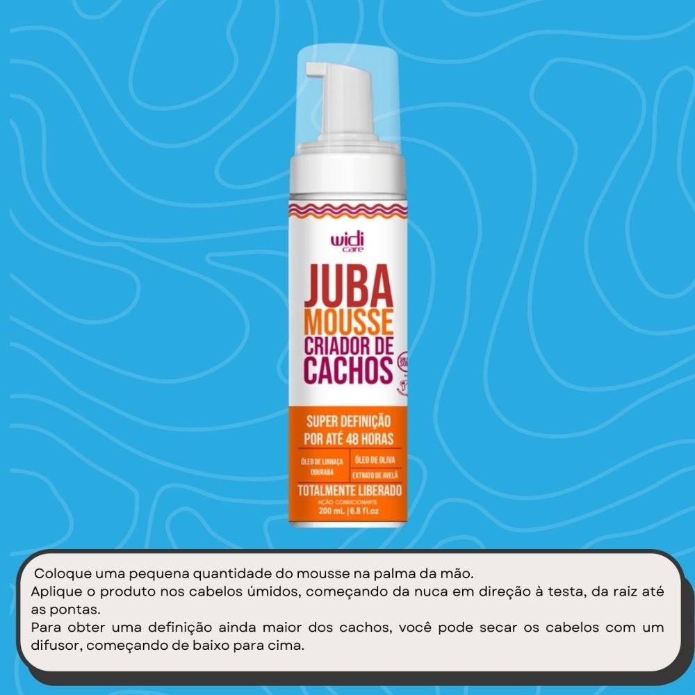 Widi Care Juba Mousse Criador de Cachos 200ml 200ml 5