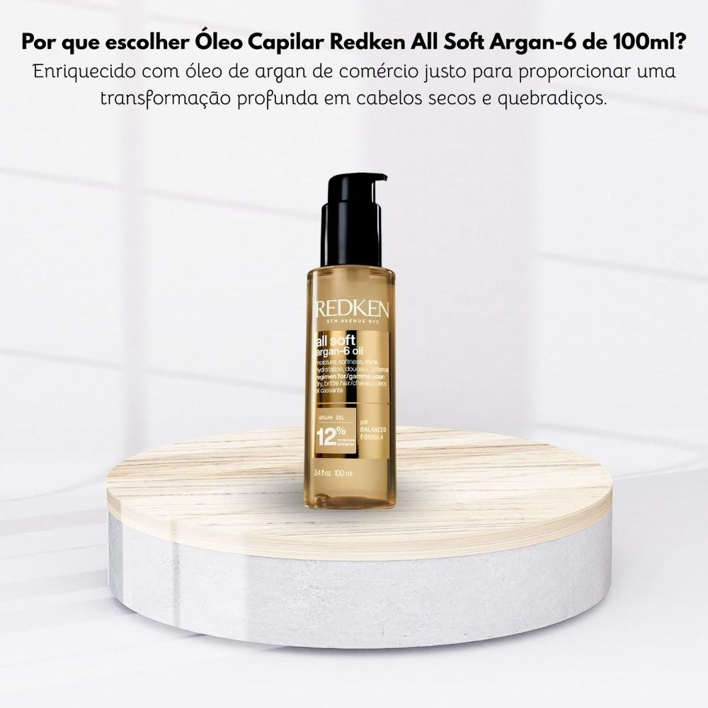 Óleo Capilar Redken All-Soft Tratamento Nutritivo 100ml 100ml 5
