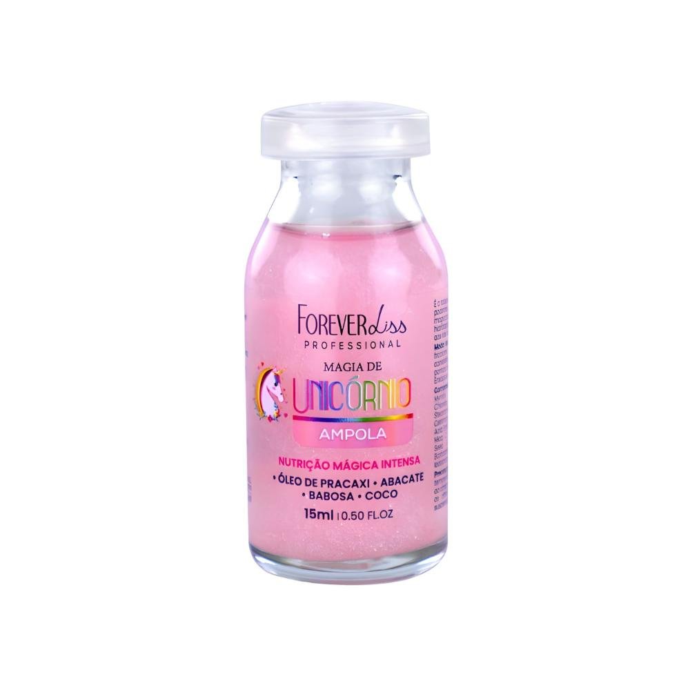 Ampola Forever Liss Magia de Unicórnio Hidratação 15ml
