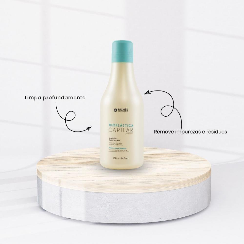 Shampoo Richée Bioplástica Brilho e Fortalecimento 250 ml 250ml 2