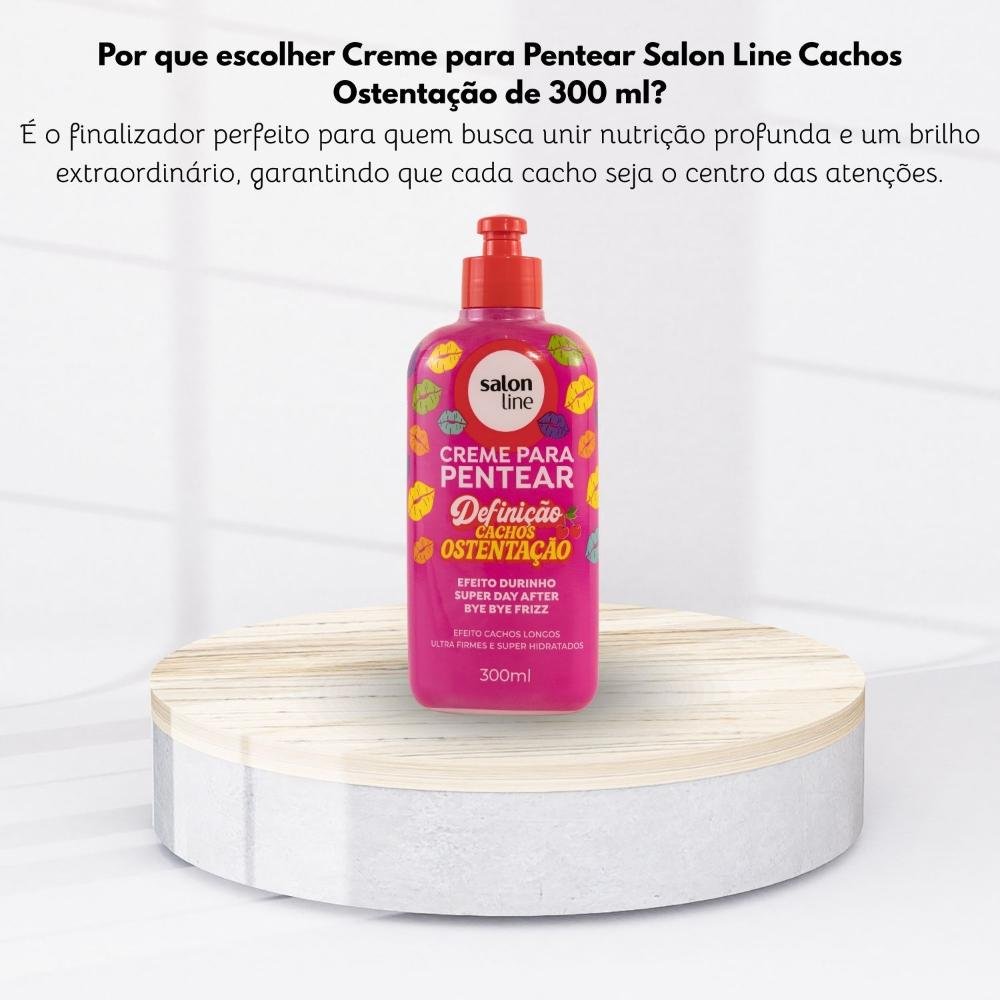Creme Pentear Salon Line Definição Cachos Ostentação 300ml 300ml 5