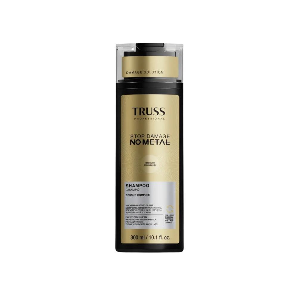 Shampoo TRUSS Stop Damage No Metal Reconstrução 300 ml
