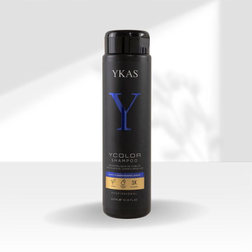 Shampoo Desamarelador YKAS YColor Cabelos Loiros 300 ml 300ml 3