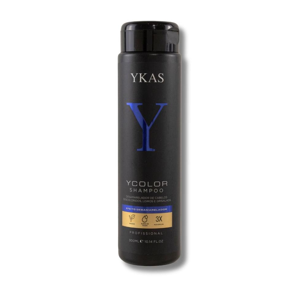 Shampoo Desamarelador YKAS YColor Cabelos Loiros 300 ml 300ml 4