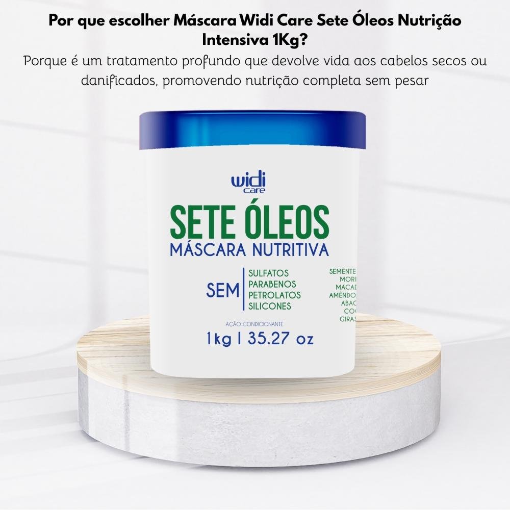 Máscara Widi Care Sete Óleos Nutrição Intensiva 1 kg 1kg 5