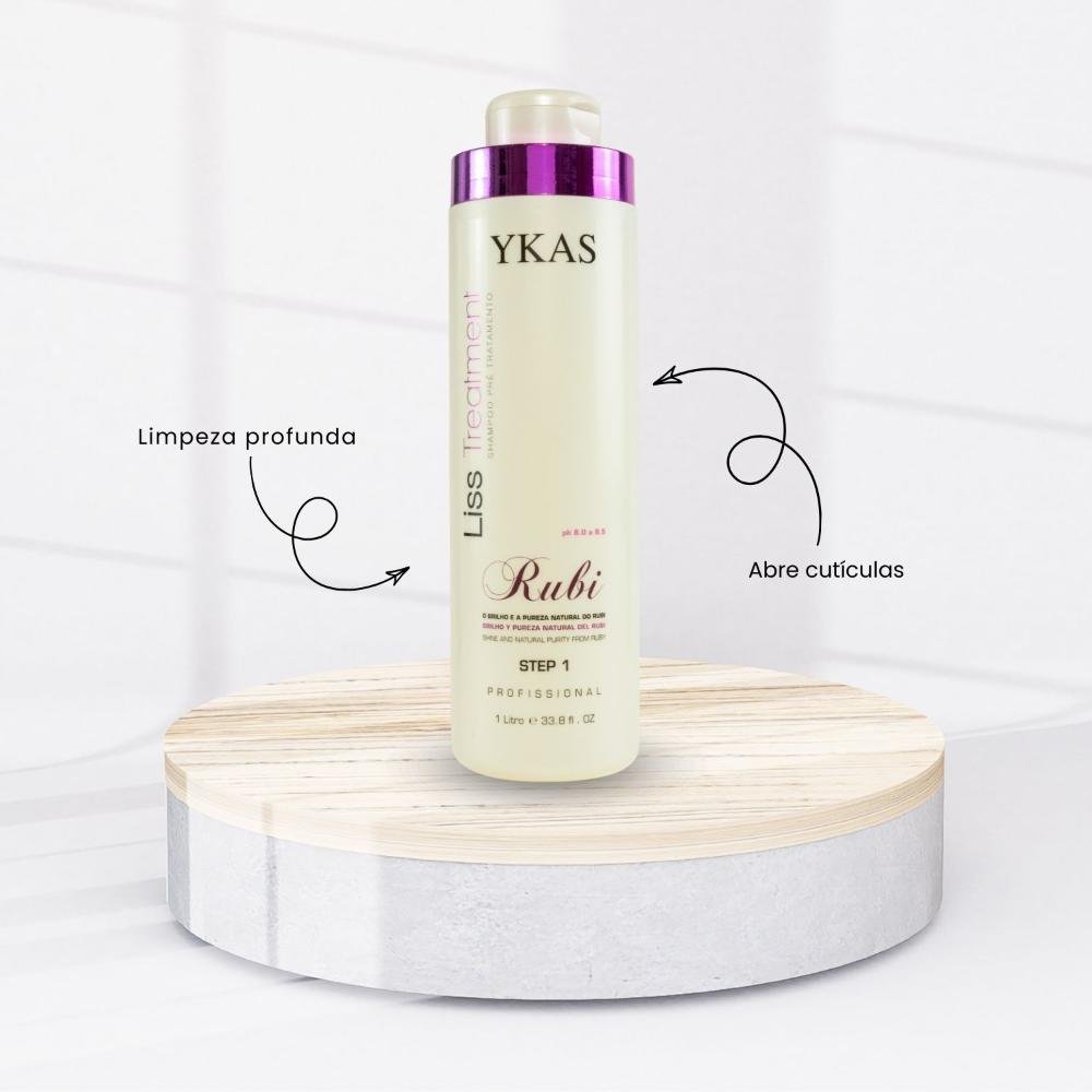 Shampoo Antirresiduo Step 1 Ykas Rubi 1000 ml 1L 2