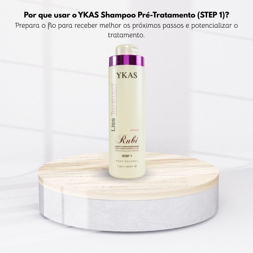 Shampoo Antirresiduo Step 1 Ykas Rubi 1000 ml 1L 5