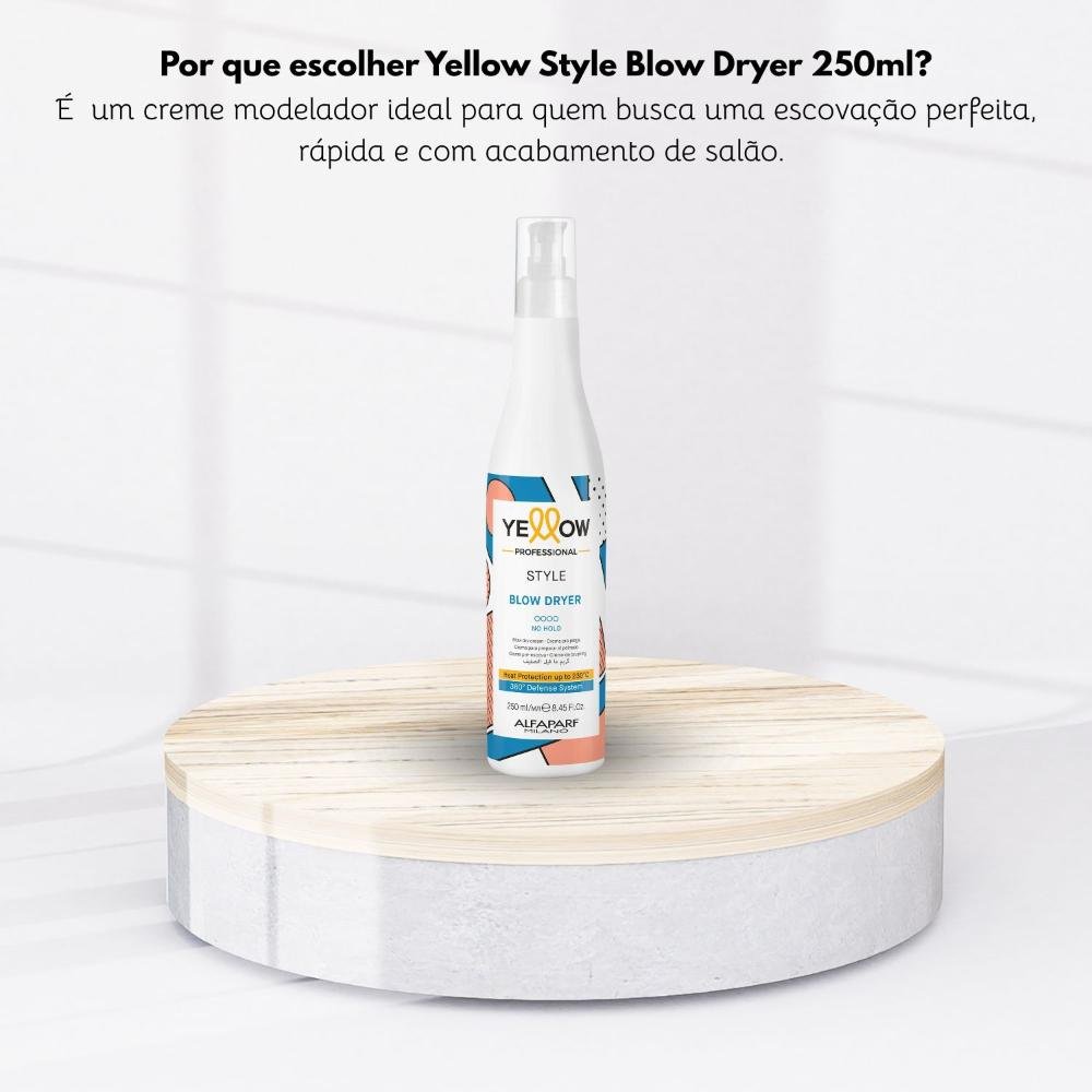 Finalizador Yellow Style Blow Dryer Proteção Térmica 250 ml 250ml 5