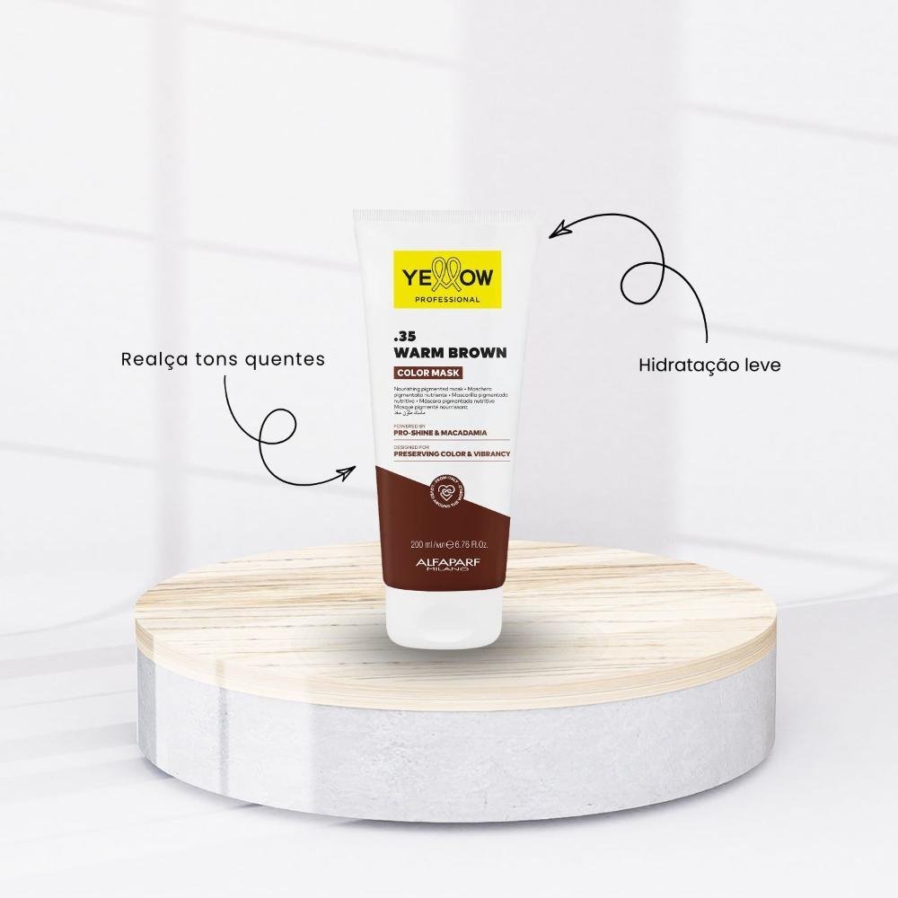 Mascara Yellow Professional Color Mask .35 Warm Browm 200 ml 200ml 2