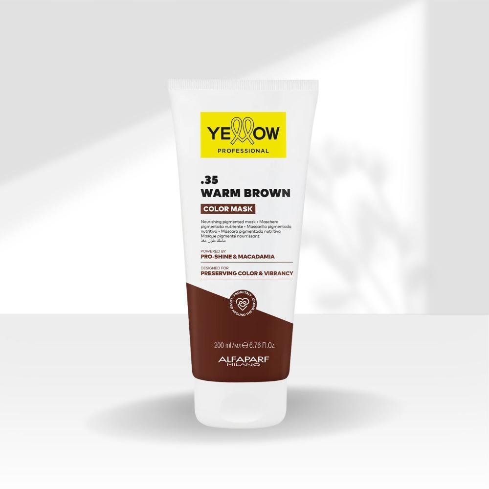 Mascara Yellow Professional Color Mask .35 Warm Browm 200 ml 200ml 3