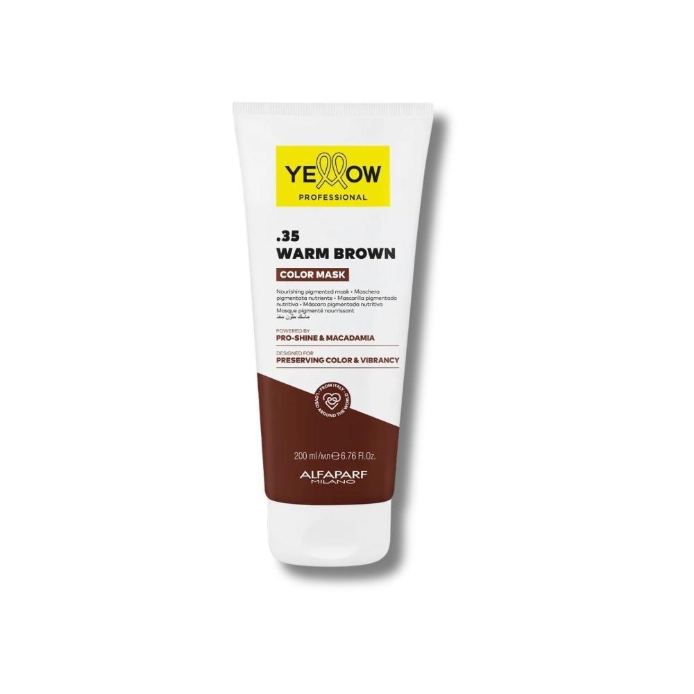 Mascara Yellow Professional Color Mask .35 Warm Browm 200 ml 200ml 4