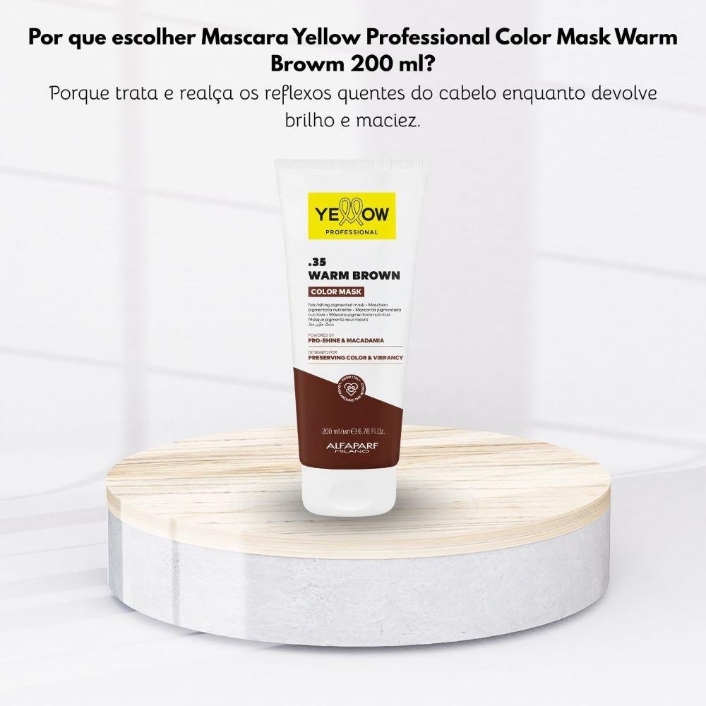 Mascara Yellow Professional Color Mask .35 Warm Browm 200 ml 200ml 5