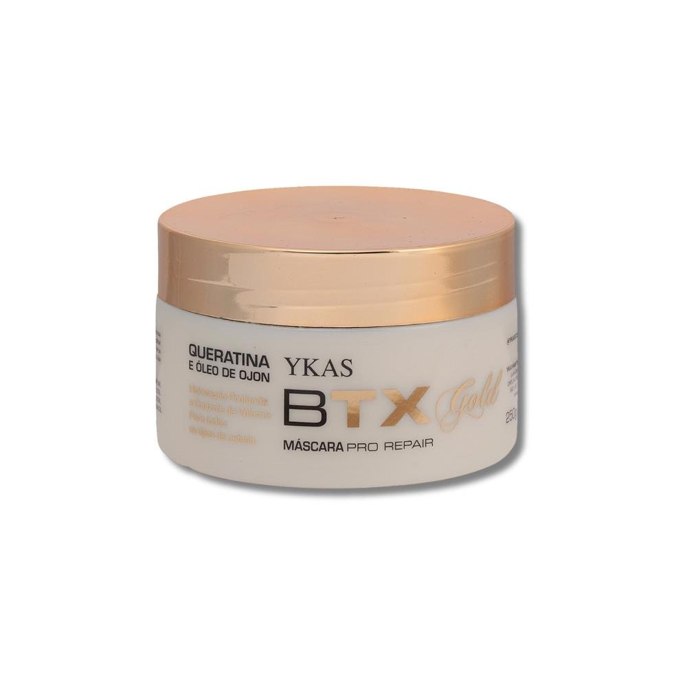 Máscara Capilar Ykas Gold Pro Repair Reconstrução 250 g 250g 4