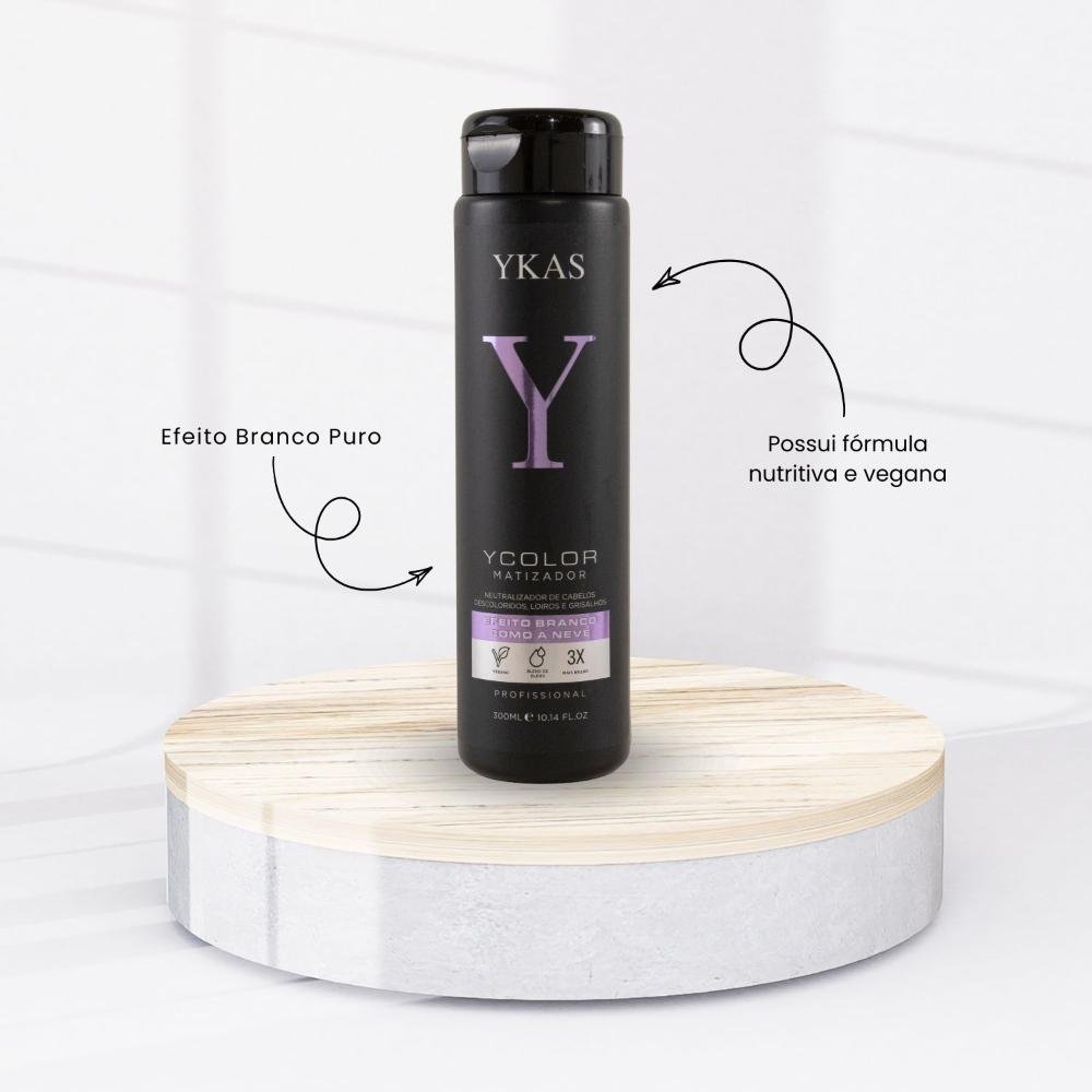 Máscara YKAS YColor Branco Como a Neve Cabelos Loiros 300 ml 300ml 2