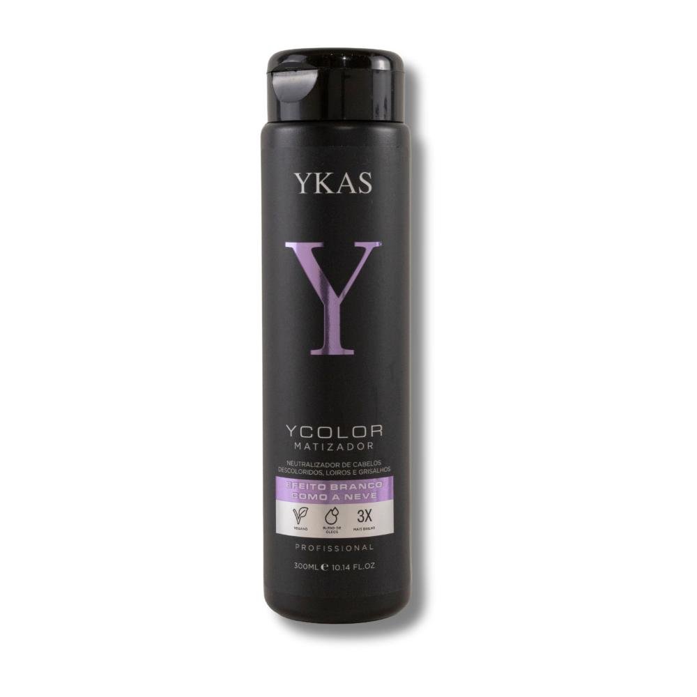 Máscara YKAS YColor Branco Como a Neve Cabelos Loiros 300 ml 300ml 4