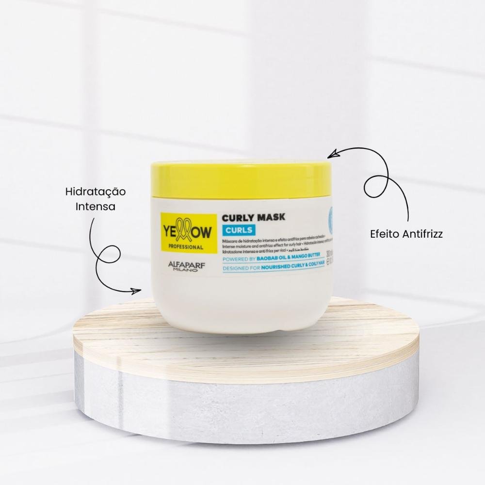 Máscara Capilar Yellow Curls Hidratação 300 ml 300ml 2
