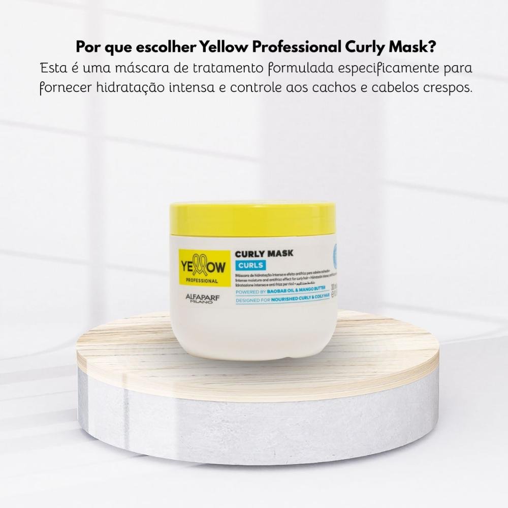 Máscara Capilar Yellow Curls Hidratação 300 ml 300ml 5