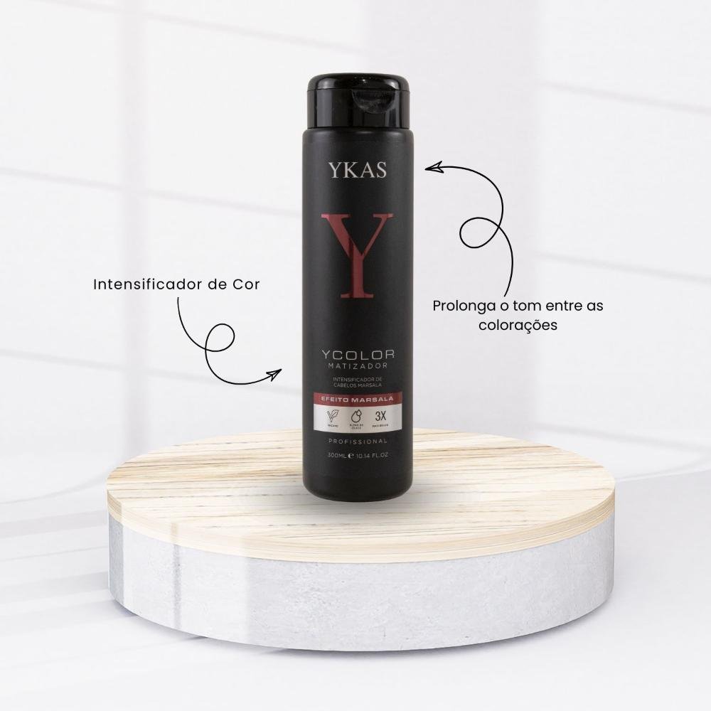 Máscara YKAS YColor Efeito Marsala Cabelos Coloridos 300 ml 300ml 2