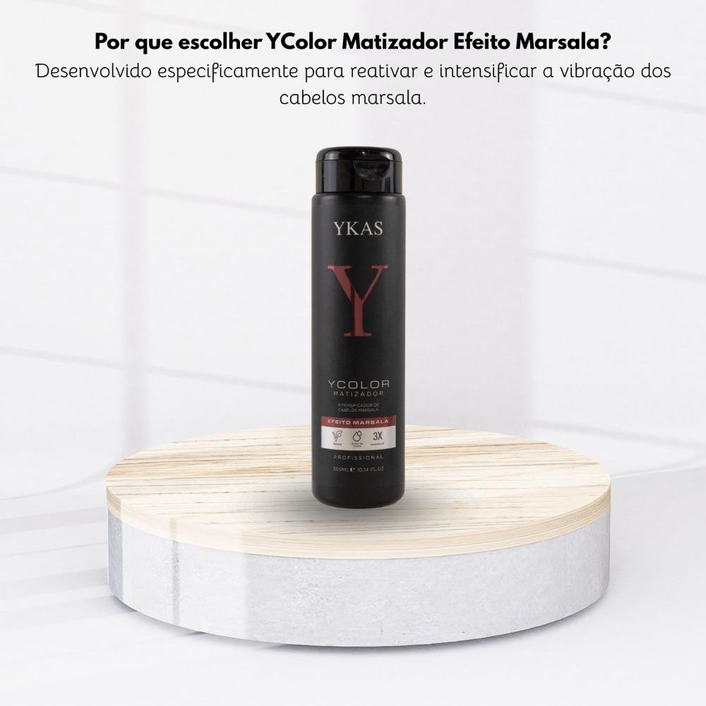 Máscara YKAS YColor Efeito Marsala Cabelos Coloridos 300 ml 300ml 5