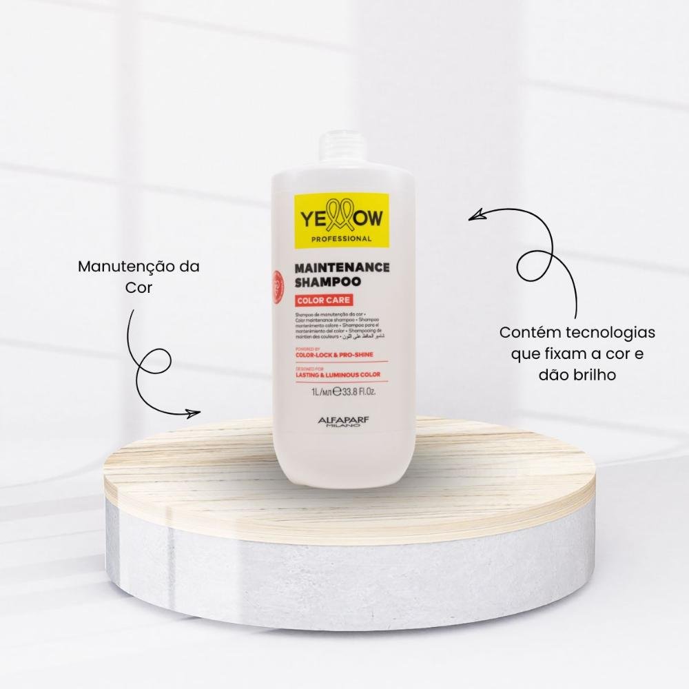 Shampoo Yellow Color Care Proteção da Cor 1000 ml 1L 3