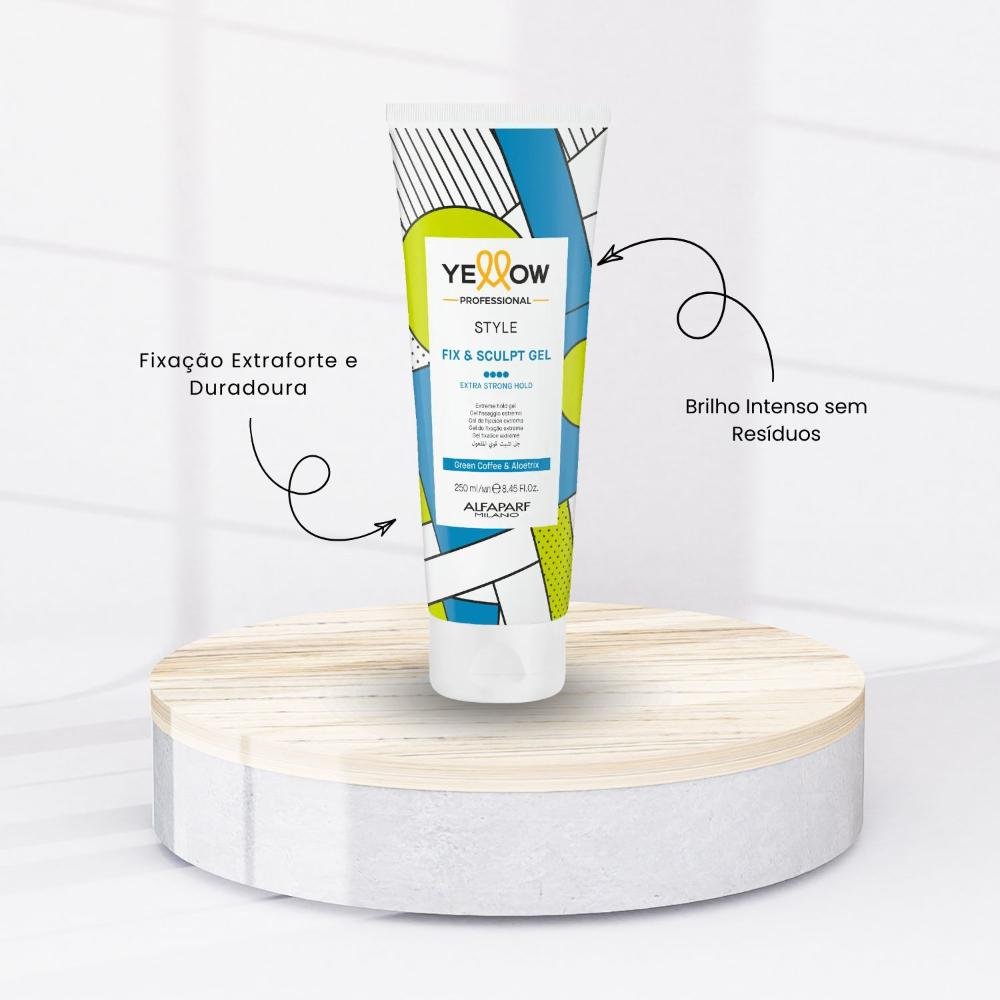 Gel Finalizador Yellow Style Fix & Sculpt Fixação 250 ml 250ml 2
