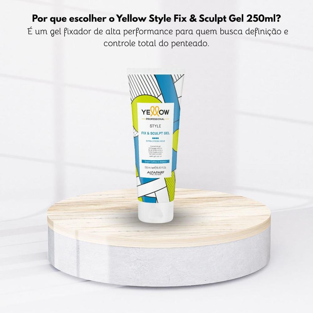 Gel Finalizador Yellow Style Fix & Sculpt Fixação 250 ml 250ml 5