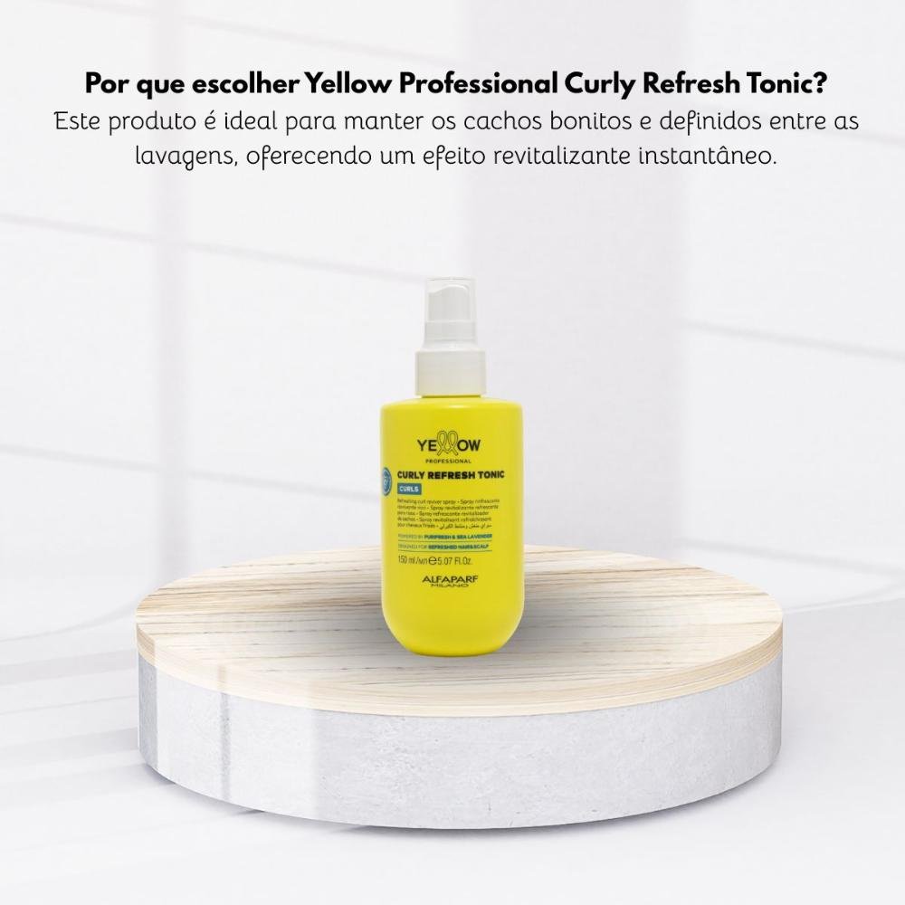 Tônico Capilar Yellow Curls Refresh Cachos 150 ml 150ml 5