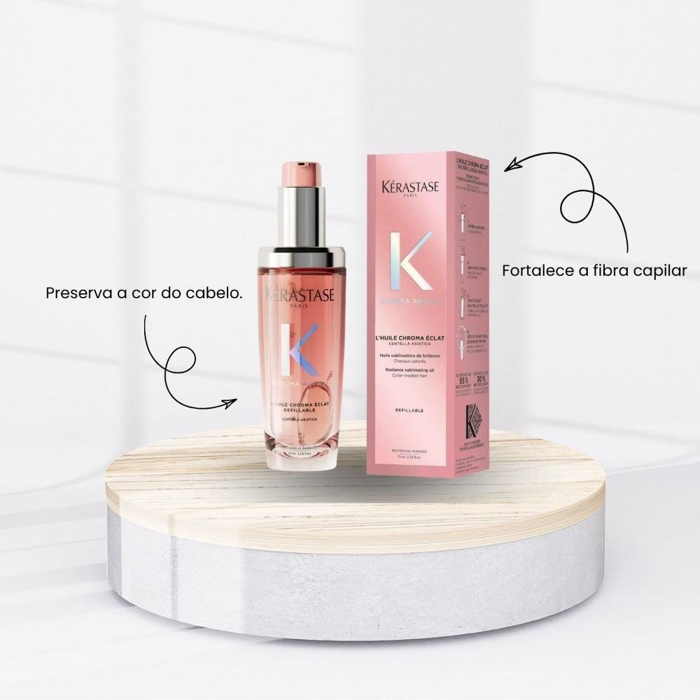 Kérastase Chroma Absolu L'Huile Chroma Éclat Óleo Capilar Brilho Radiance 75 ml ÚNICO 2