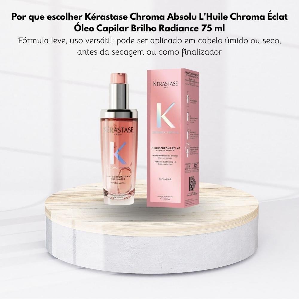 Kérastase Chroma Absolu L'Huile Chroma Éclat Óleo Capilar Brilho Radiance 75 ml ÚNICO 5