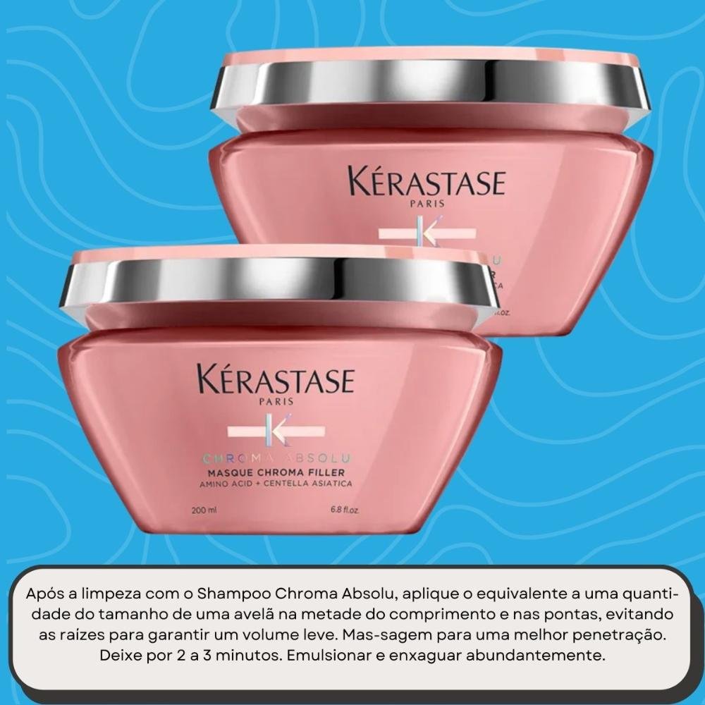 Kit Kérastase Chroma Absolu 2 Máscaras 200 ml ÚNICO 5