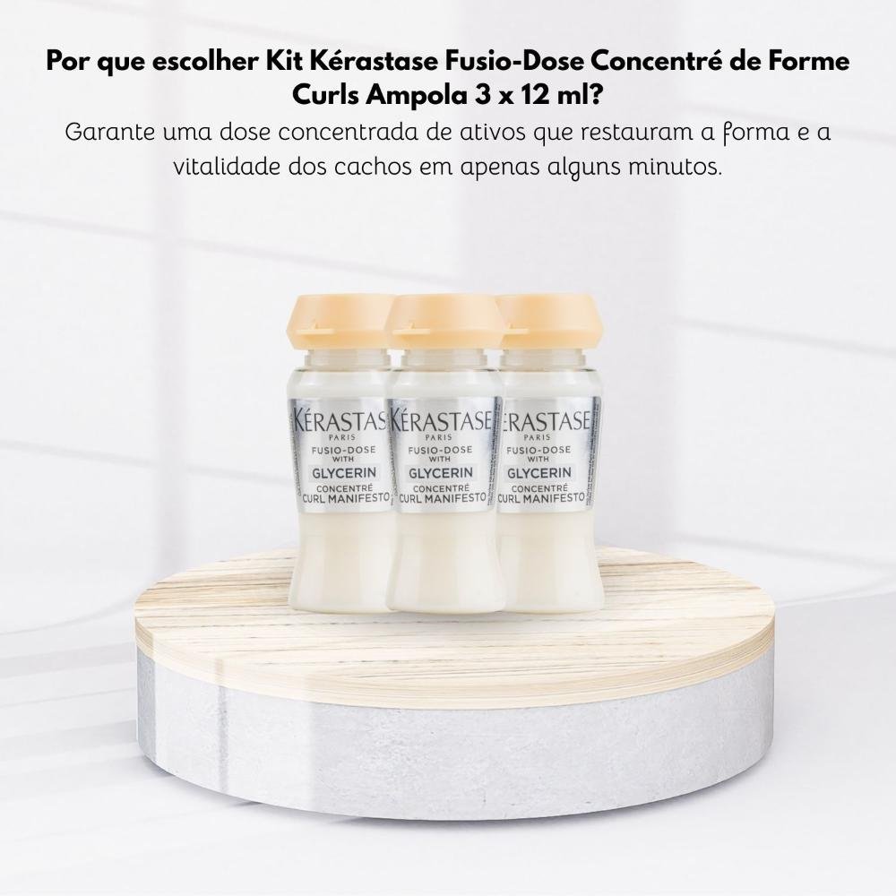 Kit Kérastase Fusio-Dose Concentré de Forme Curls Ampola 3 x 12 ml ÚNICO 6