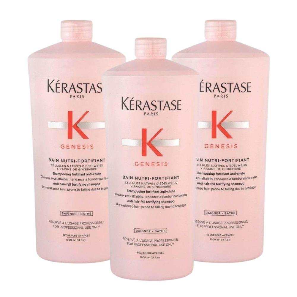 Kit Kérastase Genesis Bain-Nutri Fortifiant 3 Shampoo 1 Litro
