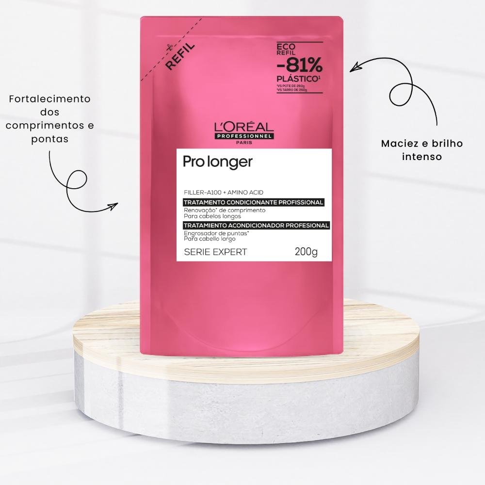 Máscara Capilar L'Oréal Pro Longer Comprimento Saudável Refil 200 g 200g 2