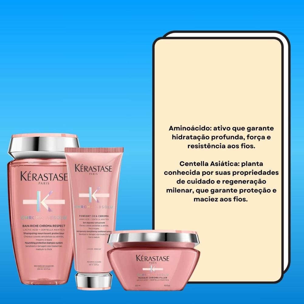 Kit Kérastase Chroma Absolu Home Care (3 Produtos) ÚNICO 3
