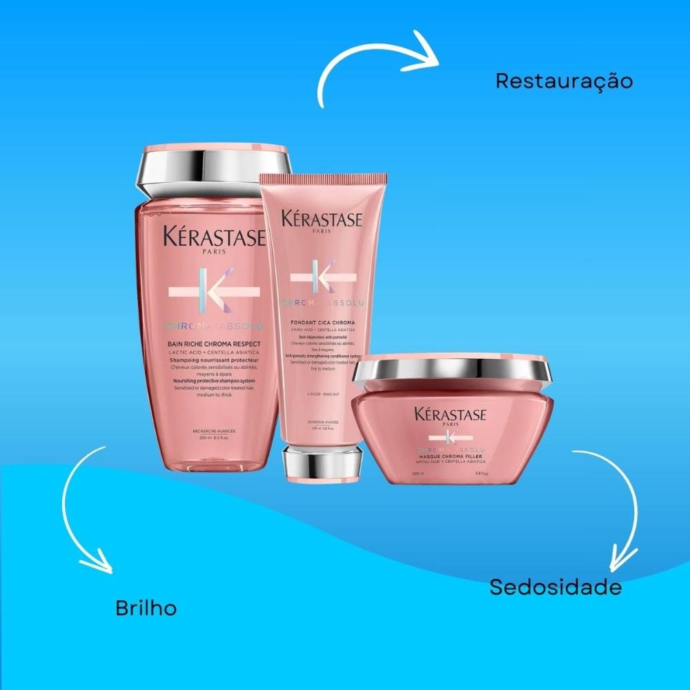 Kit Kérastase Chroma Absolu Home Care (3 Produtos) ÚNICO 4