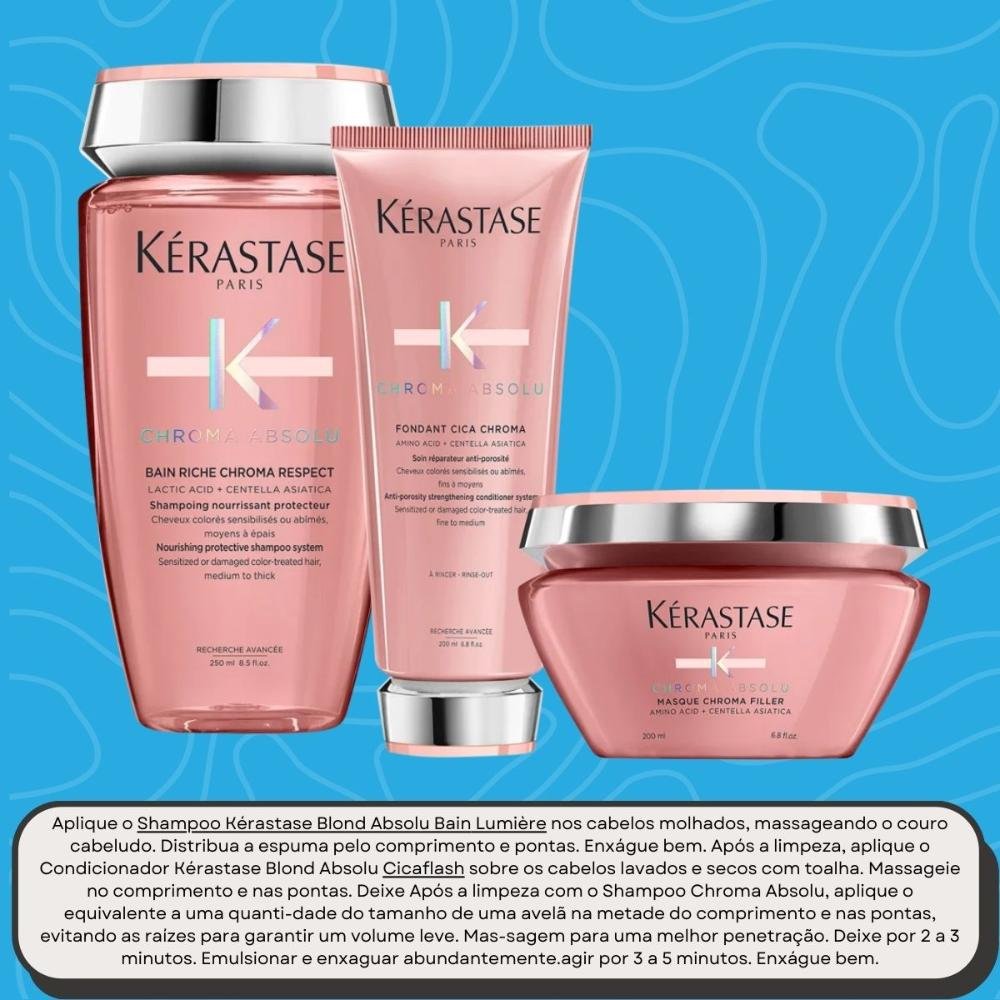 Kit Kérastase Chroma Absolu Home Care (3 Produtos) ÚNICO 5