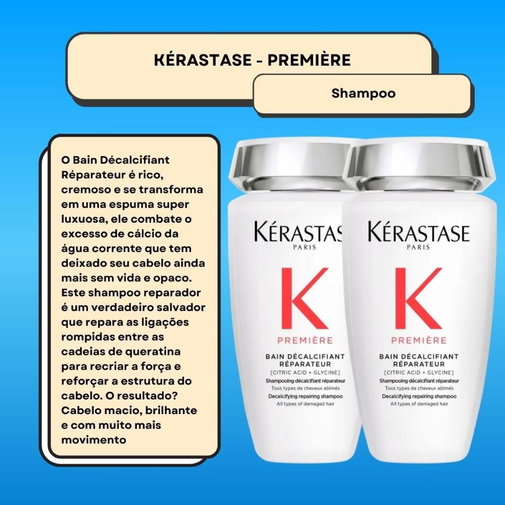 Kit Kérastase Première Bain Décalcifiant 2 Shampoo 250 ml ÚNICO 2