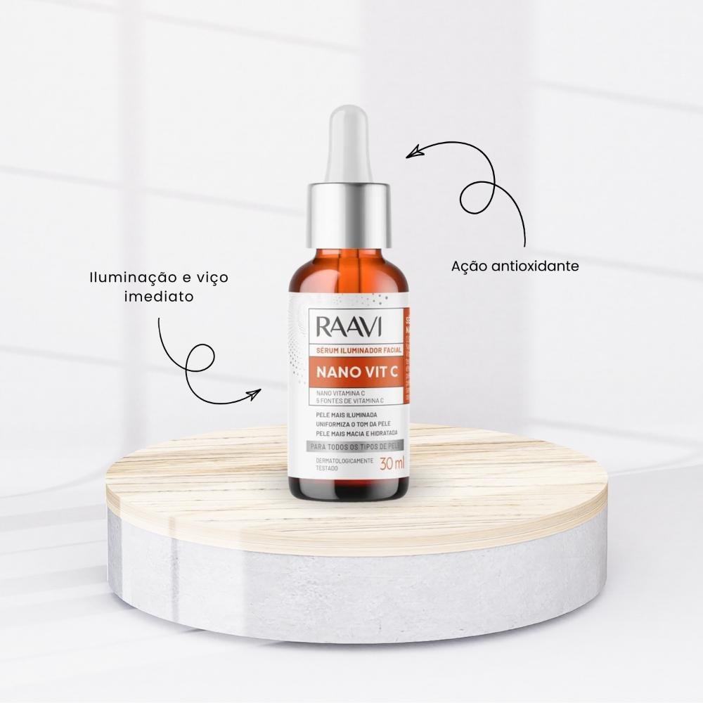 Kit Raavi Serum Iluminador Facial Brilho e Uniformização ÚNICO 3
