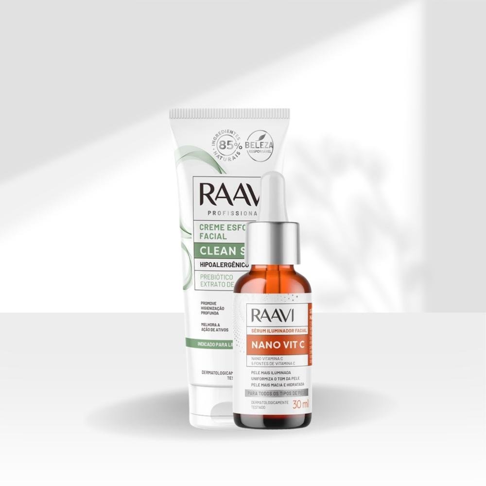 Kit Raavi Serum Iluminador Facial Brilho e Uniformização ÚNICO 4