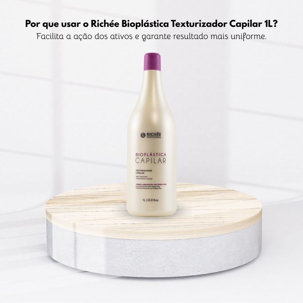 Texturizador Capilar Richée Bioplástica Antifrizz 1000 ml 1000ml 5