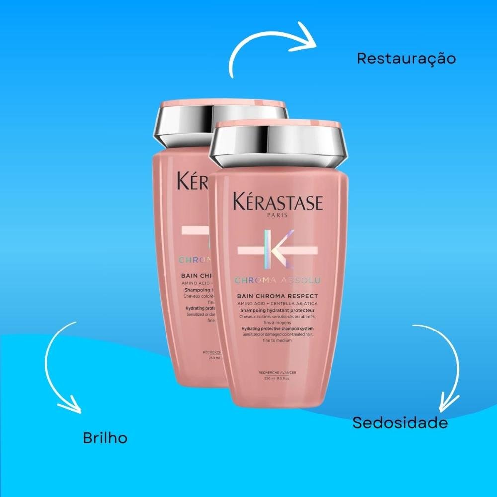 Kit Kérastase Chroma Absolu 2 Shampoo 250 ml ÚNICO 4