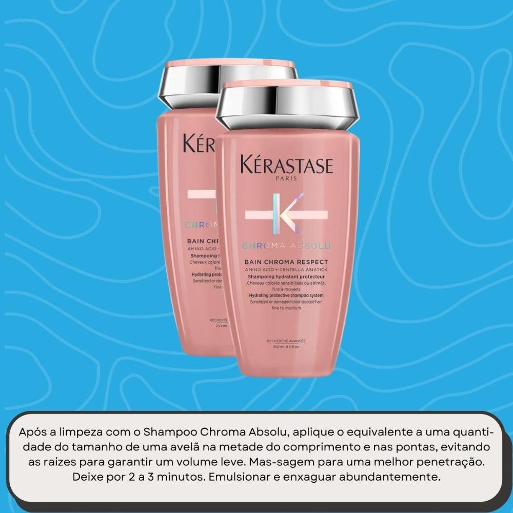 Kit Kérastase Chroma Absolu 2 Shampoo 250 ml ÚNICO 5