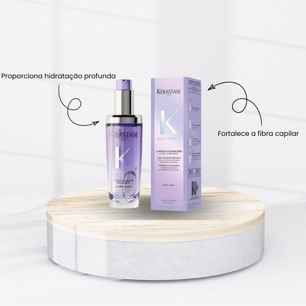 Kérastase Blond Absolu Óleo Capilar L'Huile Cicagloss Reparação Brilho 75 ml 75ml 2