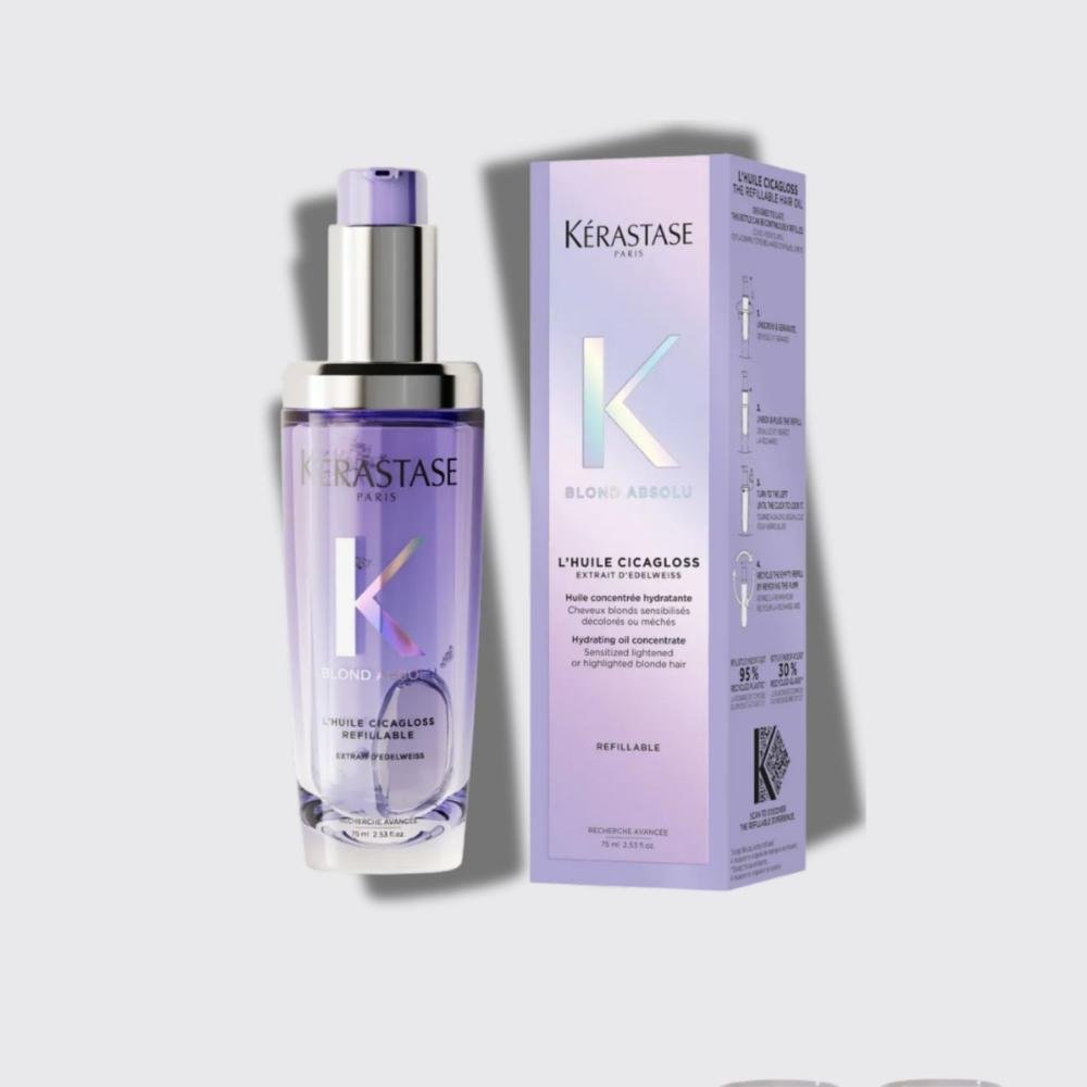 Kérastase Blond Absolu Óleo Capilar L'Huile Cicagloss Reparação Brilho 75 ml 75ml 4