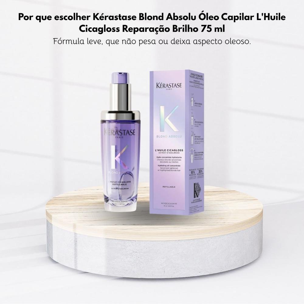 Kérastase Blond Absolu Óleo Capilar L'Huile Cicagloss Reparação Brilho 75 ml 75ml 5