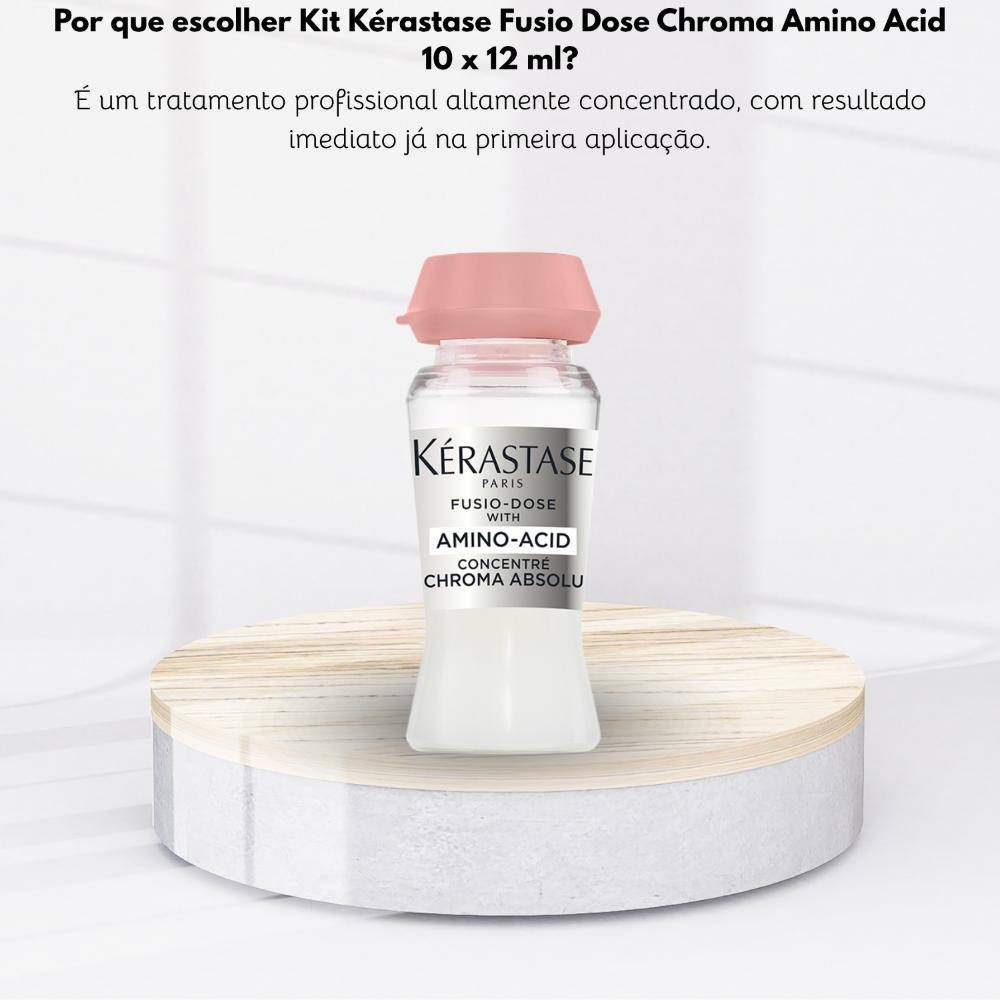 Kit Kérastase Fusio Dose Chroma Amino Acid 10 x 12 ml ÚNICO 5
