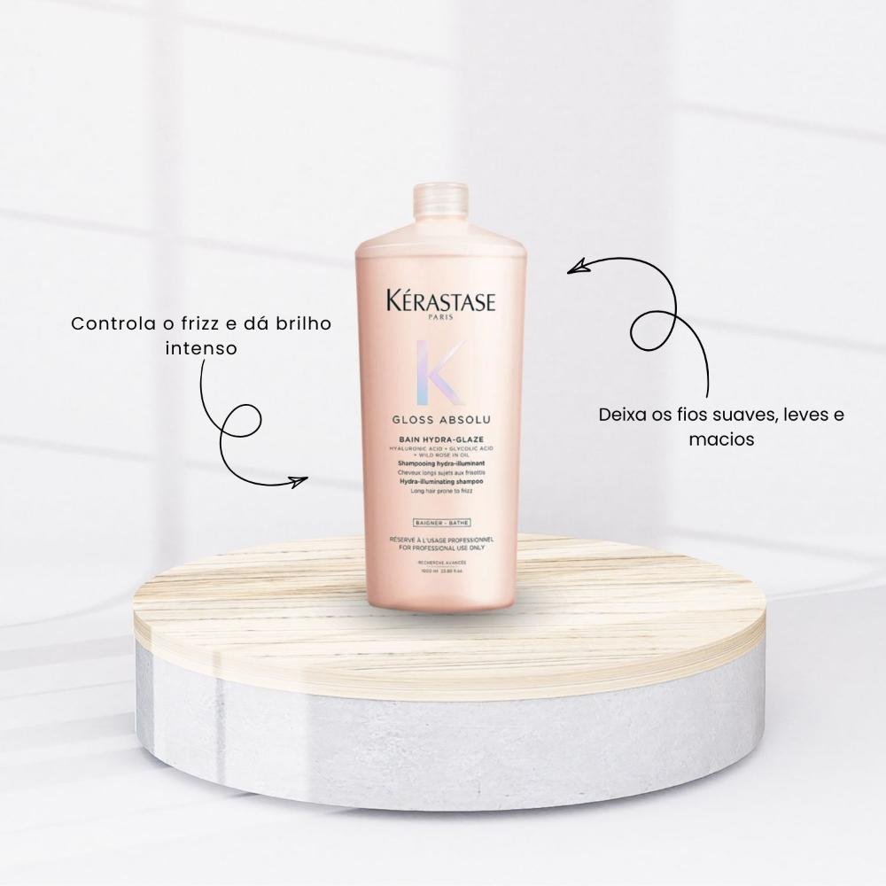 Shampoo Kérastase Gloss Absolu Bain Hydra Glaze 1L 1L 2