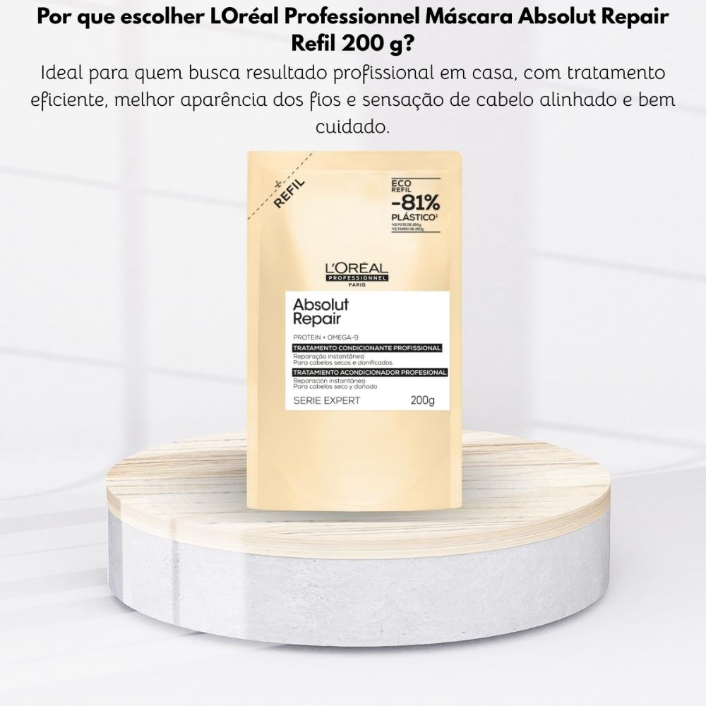 LOréal Professionnel Máscara Absolut Repair Refil 200g 200g 5