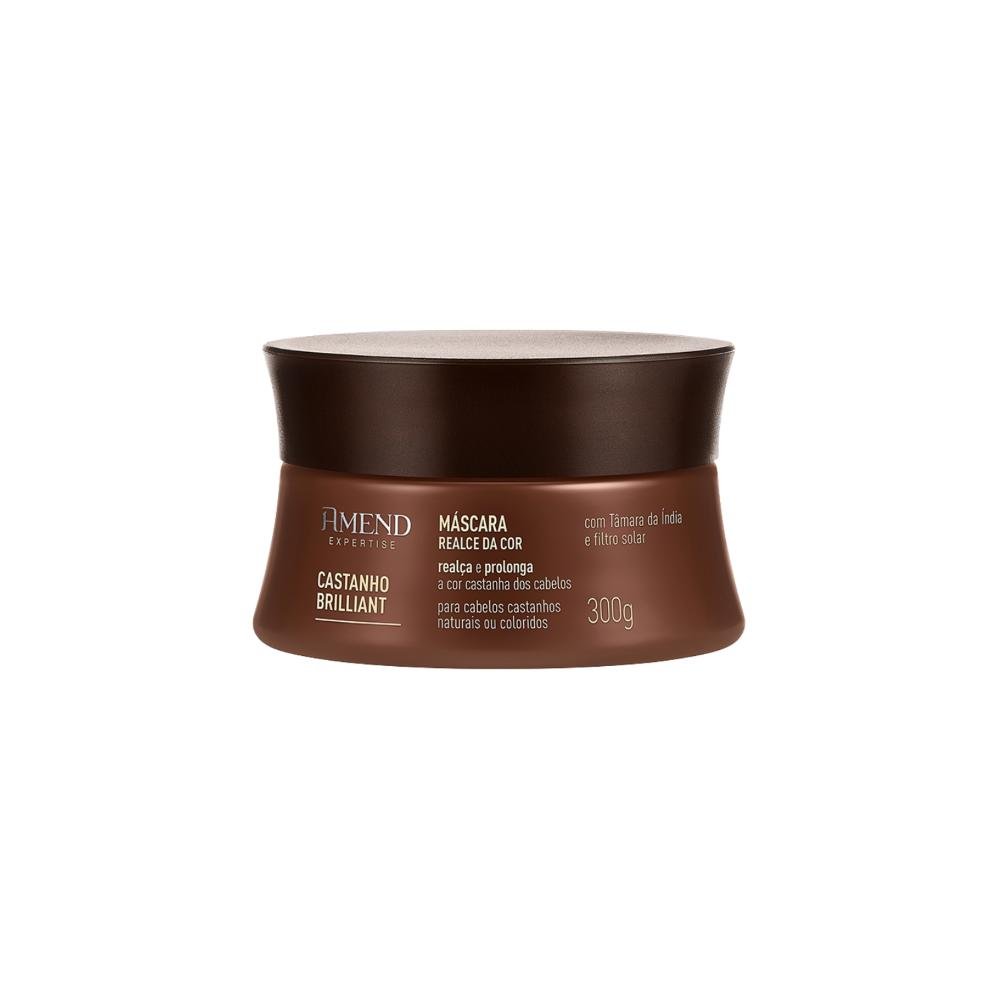Máscara Amend Castanho Brilliant Realce da Cor 300 g