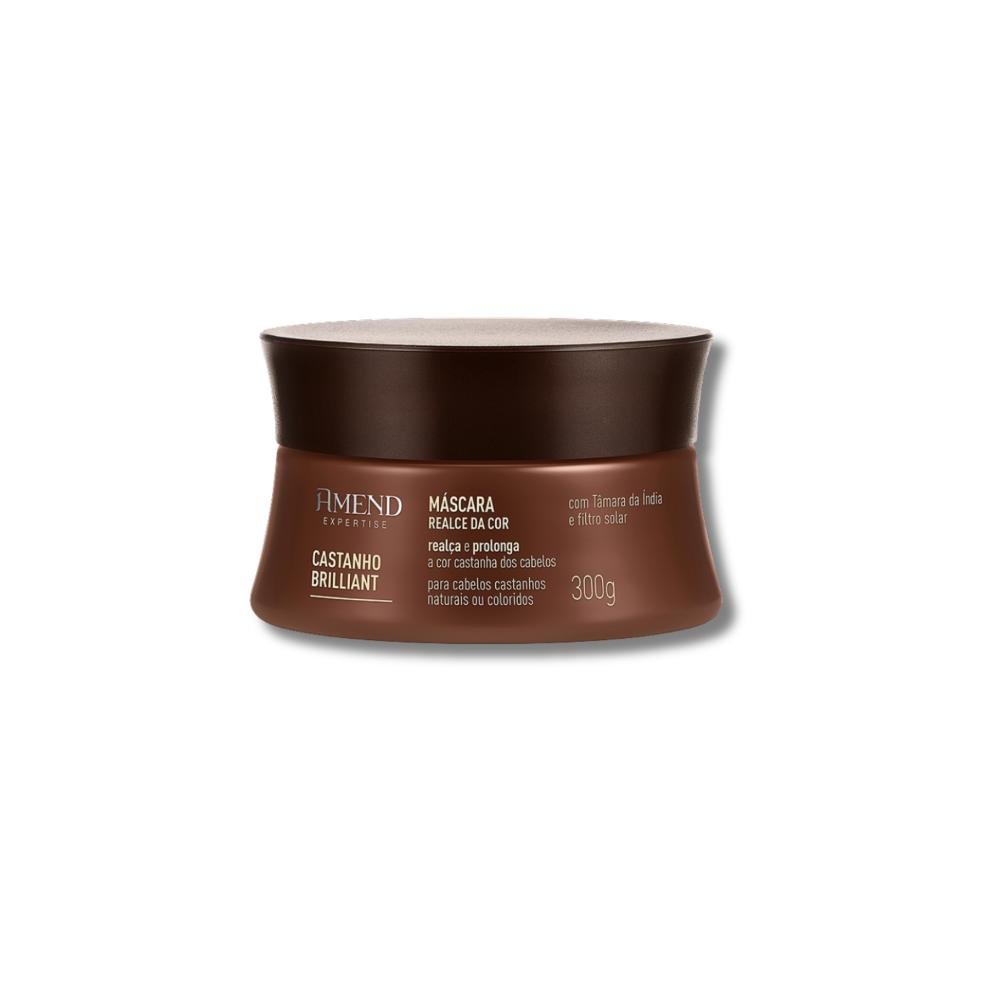 Máscara Amend Castanho Brilliant Realce da Cor 300 g 300g 4